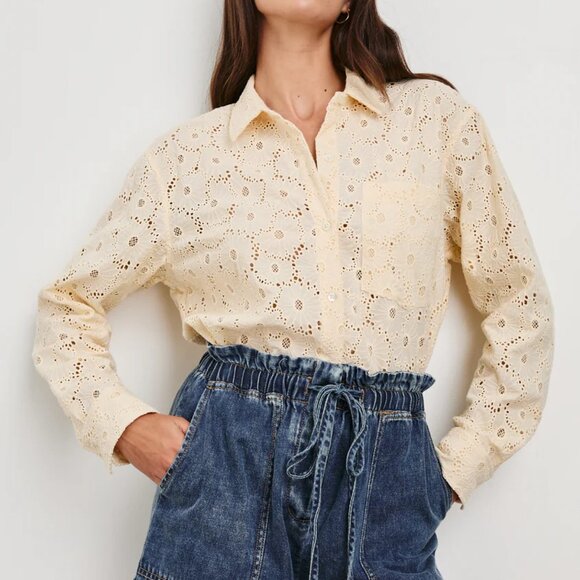 NWT! Rails Size S • Arlo Shirt Cream Floral - Current on website - Picture 3 of 8